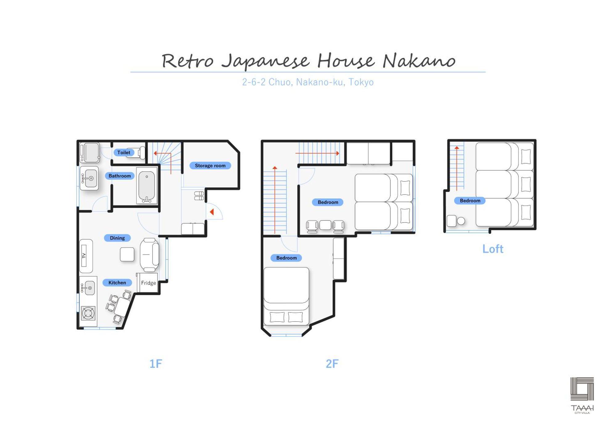 Retro Japanese House Nakano Villa